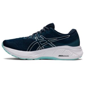 asics women's gt-4000 3 running shoes, 7, french blue/pure silver