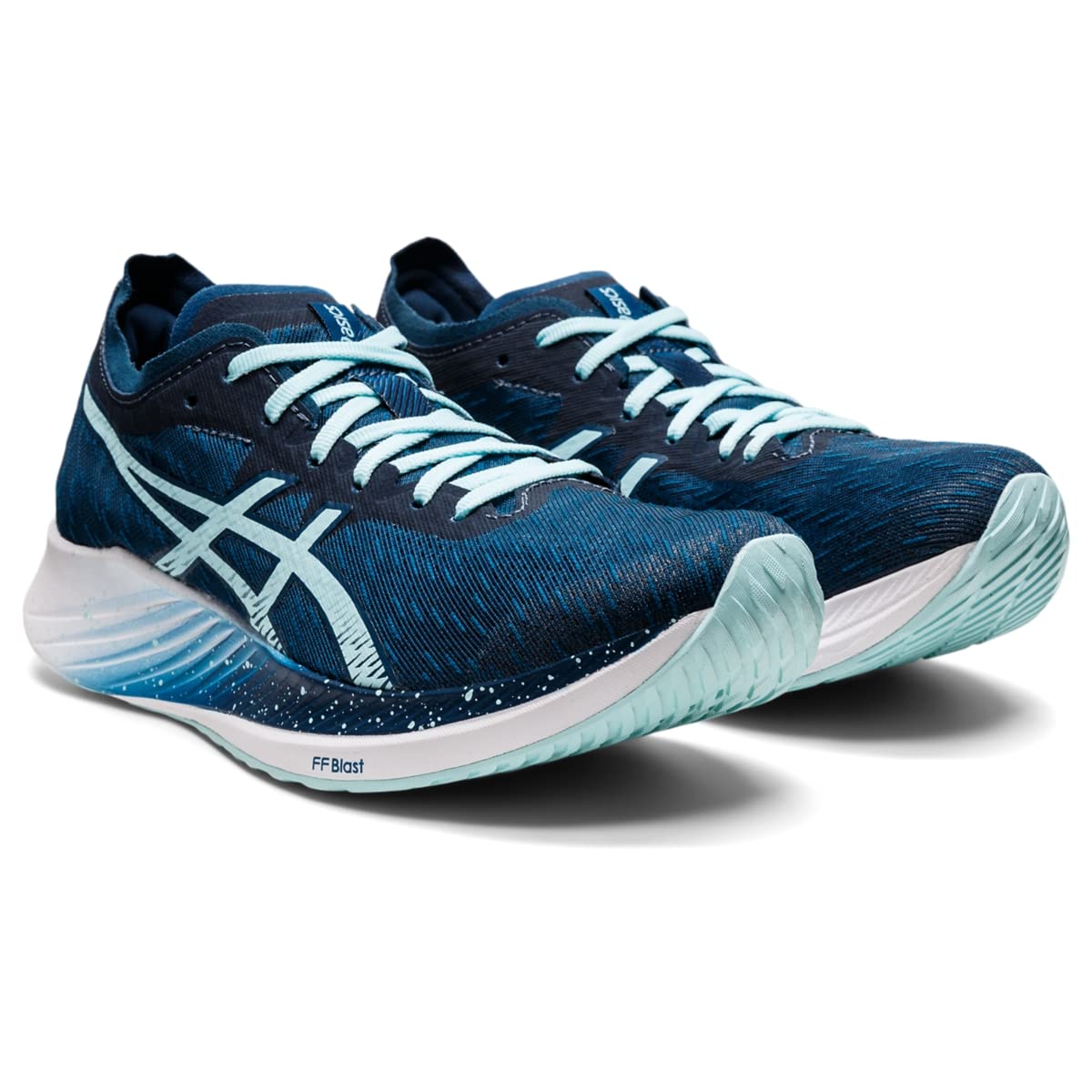 ASICS Women's Magic Speed Running Shoes, 8.5, MAKO Blue/Clear Blue