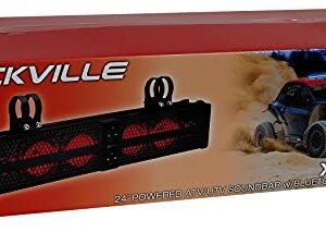 Rockville XBAR-24 24" ATV/UTV Soundbar Bluetooth Speaker System w LED + Wire Kit, Black