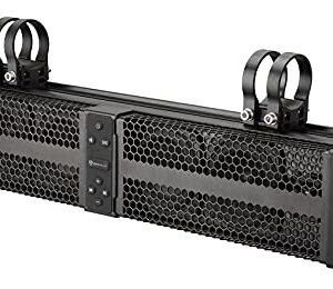 Rockville XBAR-24 24" ATV/UTV Soundbar Bluetooth Speaker System w LED + Wire Kit, Black