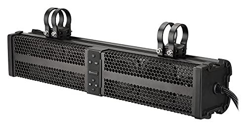 Rockville XBAR-24 24" ATV/UTV Soundbar Bluetooth Speaker System w LED + Wire Kit, Black