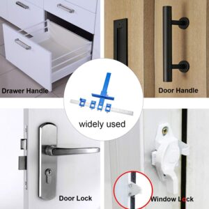 SYITCUN Cabinet Hardware Jig,Cabinet Handle Template Tool of Door Drawer Handle and Pulls,Cabinet Knob Template Tool,Drawer Pull Jig,Cabinet Hardware Template Tool Set with Storage Bag