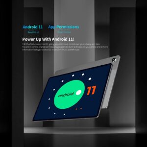 Tablet Computer, TeclastT40 Plus 10.4 Inch Android 11 Tablet 2000×1200 IPS 8GB RAM 128GB ROM Dual 4G Network and Ac Dual-Band WiFi Bluetooth 5.0 (Tablet with Bluetooth Keyboard)