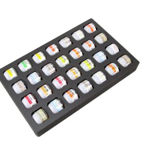 Polar Whale 2 Cocktail Capsule Drawer Organizers Tray Insert Compatible with Keurig DrinkWorks Pods for Kitchen Home Bar Party Waterproof Washable Black Foam 28 Compartment 12.75 x 20.25 Inches