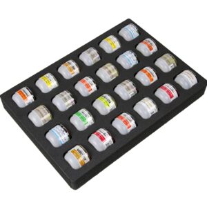 Polar Whale 4 Cocktail Capsule Drawer Organizers Tray Insert Compatible with Keurig DrinkWorks Pods for Kitchen Home Bar Party Waterproof Washable Black Foam 24 Compartment 12.6 x 17.9 Inches