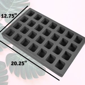 Polar Whale Cocktail Capsule Drawer Organizer Tray Insert Compatible with Keurig DrinkWorks Pods for Kitchen Home Bar Party Waterproof Washable Black Foam 28 Compartment 12.75 x 20.25 Inches