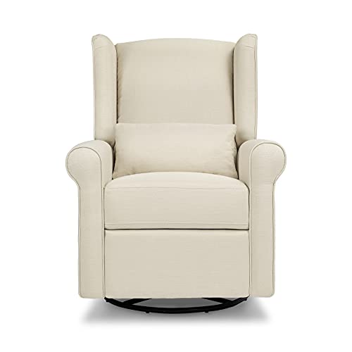 DaVinci Hayden Recliner and Swivel Glider in Natural Oat, Greenguard Gold & CertiPUR-US Certified