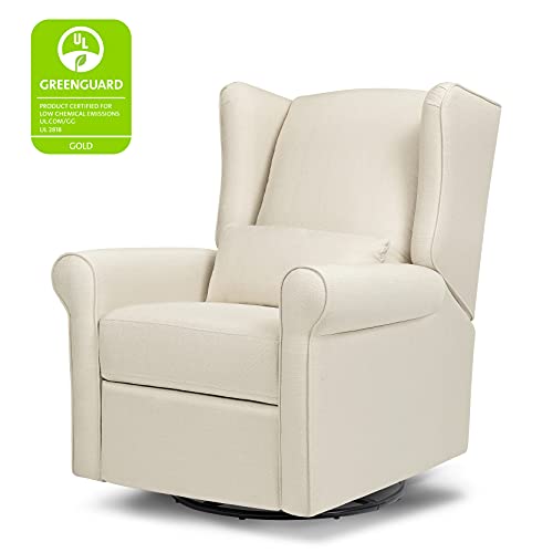 DaVinci Hayden Recliner and Swivel Glider in Natural Oat, Greenguard Gold & CertiPUR-US Certified