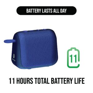 Raycon Everyday Speaker with Microphone IP67 Dustproof and Waterproof TWS Multilink Bluetooth 5.0 Portable Outdoor Wireless Speaker for Home, Outdoors, Travel (Electric Blue)