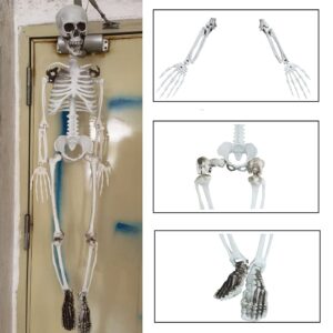 36” Halloween Skeleton Full Body Life Like Skeleton Model with Movable Joints for Halloween Decoration