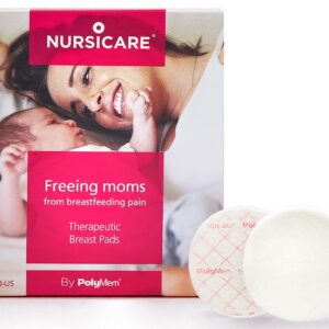 Nursicare Therapeutic Breast Pads for Wounded, Cracked, Painful Nipples, Pack of 6 Each