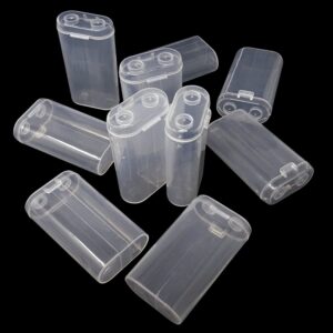 honbay 10pcs plastic clear storage case storage box