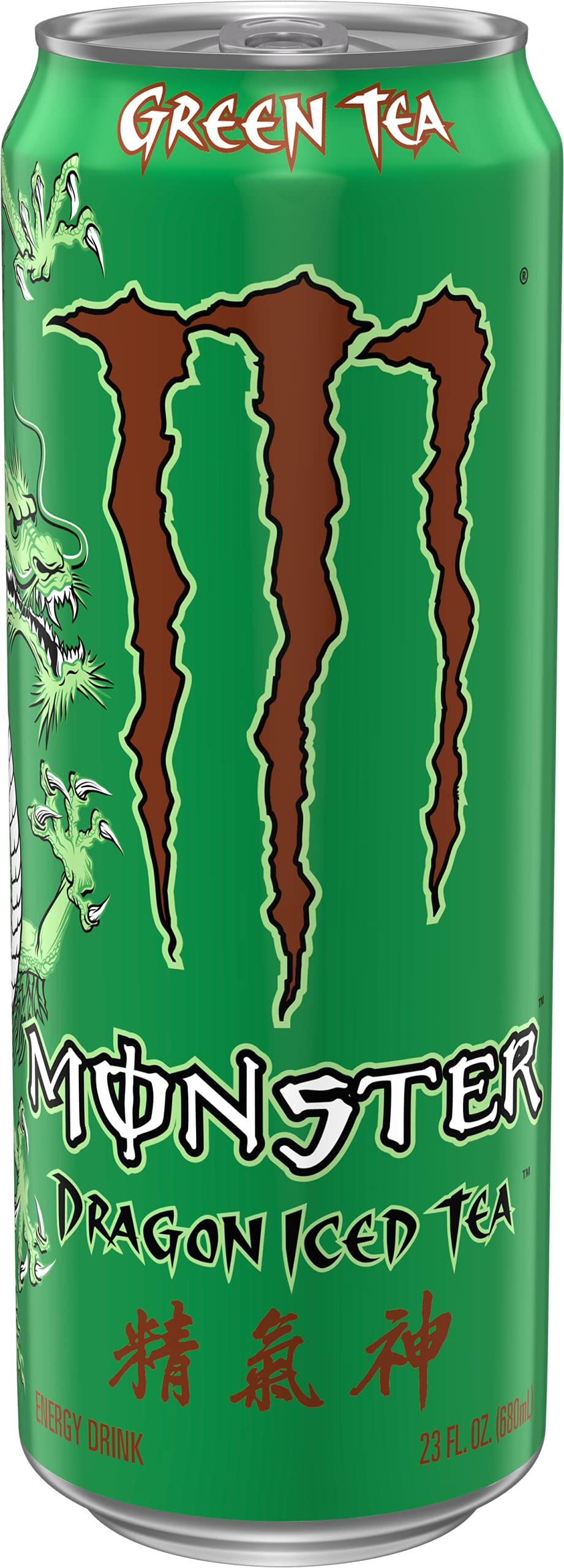 Monster Dragon Iced Green Tea, 23 Fl Oz (Pack of 12)