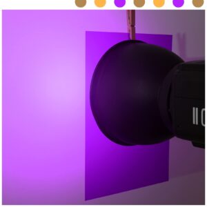 9 Pack Gel Filter Colored Correction Gel Light Filter Transparent Color Film Plastic Sheets, 11.7 by 8.3 Inches (Purple)