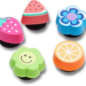 Crocs Jibbitz 5-Pack Trendy Shoe Charms | Jibbitz for Crocs, Fun Eraser, Small