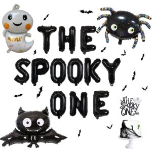 halloween themed 1st birthday party decorations the spooky one balloon cake topper lovely spider ghost bat foil balloon for halloween boy girl first birthday