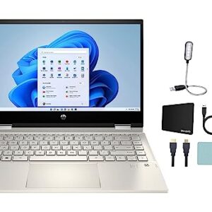HP Pavilion x360 m 14’’ FHD Touch 2- in-1 Laptop/Tablet PC, Intel Core i5-1135G7 up to 4.2GHz, 8GB DDR4, 256GB SSD, Backlit KB, Fingerprint Reader, BO Play Gold 8GB RAM 256GB SSD