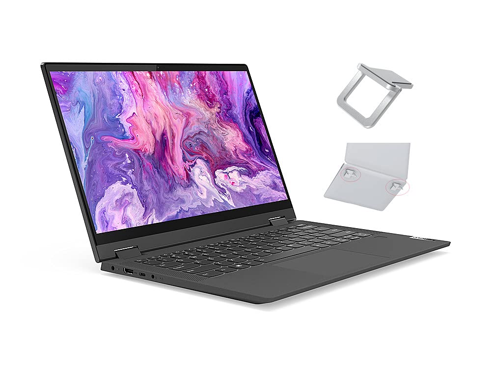 Lenovo Flex 5 14" FHD IPS 2-in-1 Touchscreen Laptop | AMD Ryzen 7 4700U 8-Core | 8GB DDR4 RAM | 512GB SSD | Backlit Keyboard | Fingerprint Reader | Win 10 | with Laptop Stand Bundled