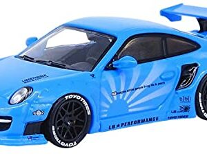 997 LBWK Liberty Walk Baby Blue 1/64 Diecast Model Car by Inno Models