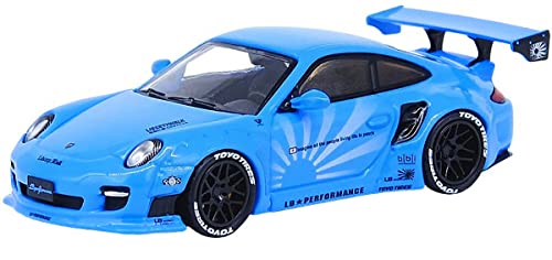 997 LBWK Liberty Walk Baby Blue 1/64 Diecast Model Car by Inno Models