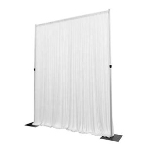 Pipe and Drape Backdrop Kit 10' x 10' for Wedding Decoration and Party Decoration by WEPDIY (Tall-10ft* 1 Cross Bar10ft)