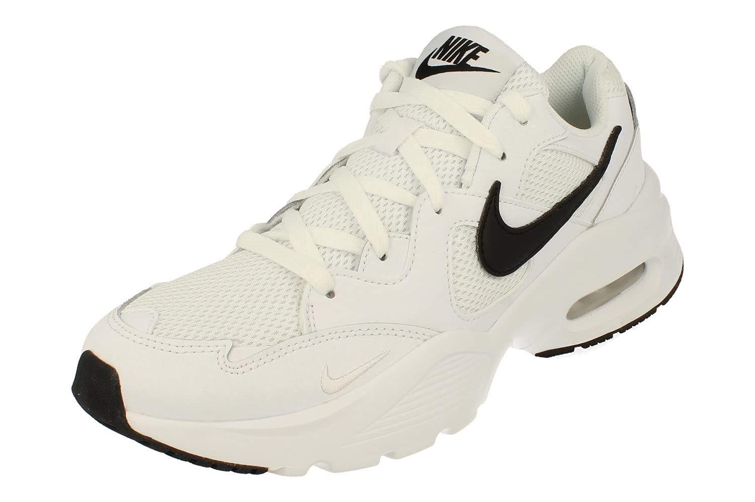 Nike Womens Air Max Fusion Running Trainers CJ1671 Sneakers Shoes (UK 7.5 US 10 EU 42, White Black 100)