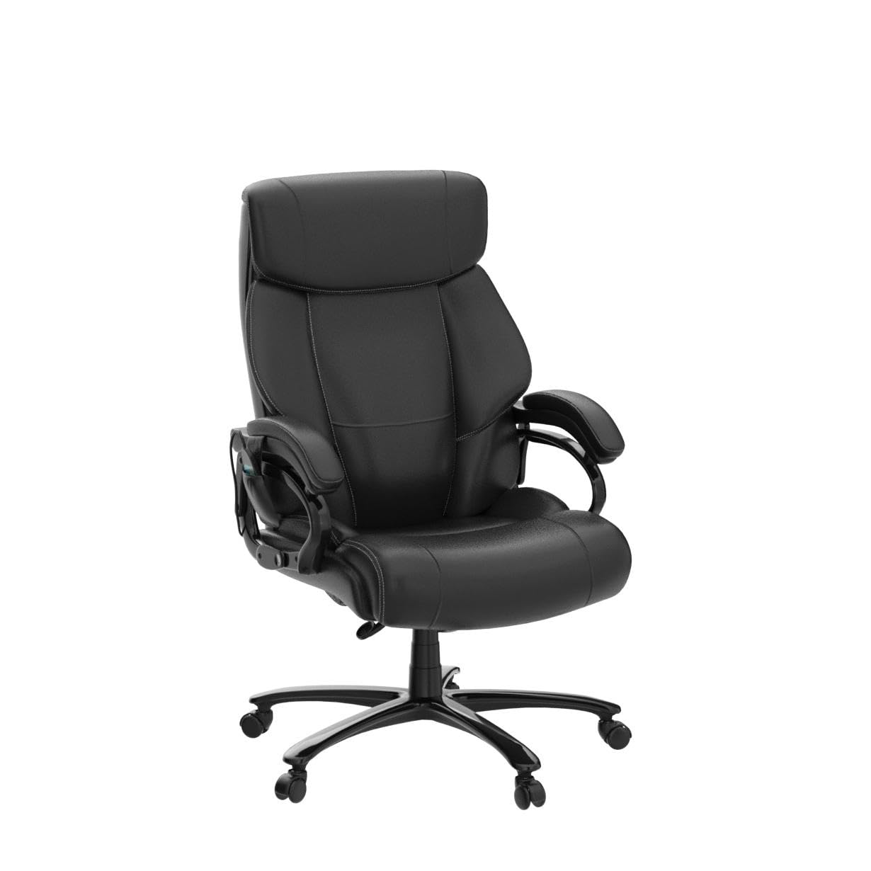 POWERSTONE Big and Tall Office Chair 500lbs PU Leather Ergonomic Massage Office Chairs Wide Seat High Back Adjustable Computer Chair Large Executive Chair Swivel Rolling Chair