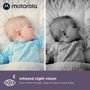 Motorola Baby Monitor-VM36XL Touchscreen 5" Portable WiFi Video Baby Monitor with Camera HD 720p - Connects to Smart Phone App, 1000ft Range, 2-Way Audio, Remote Pan-Tilt-Zoom, Room Temp, Lullabies