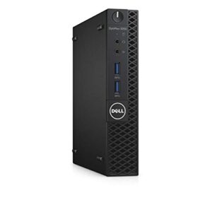 Dell OptiPlex 3050 Micro Desktop Computer PC, Intel Quad Core i5, 8GB RAM, 512 GB SSD, Windows 10 Pro, 23.6-inch Periphio Monitor, New Periphio Webcam, Wireless Keyboard & Mouse, HDMI, WiFi (Renewed)