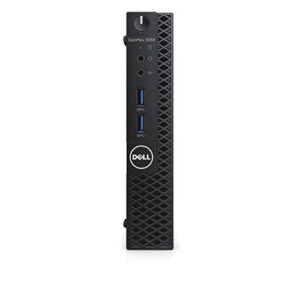 Dell OptiPlex 3050 Micro Desktop Computer PC, Intel Quad Core i5, 8GB RAM, 512 GB SSD, Windows 10 Pro, 23.6-inch Periphio Monitor, New Periphio Webcam, Wireless Keyboard & Mouse, HDMI, WiFi (Renewed)