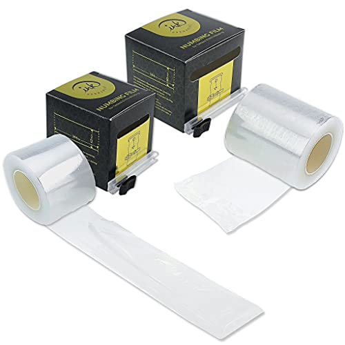 (42mm + 60mm) Premium Numbing Preservative Film by Ink Permanent [1000 Feet Per Roll] Plastic Wrap for Tattoos, Microblading, Lip Tattoo, Eyebrow Lamination & Lash Lift – 42 or 60 mm width 300 Meters