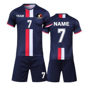 custom soccer jersey for kids/boys/girls/men/women personlized soccer shirt and short with name number team logo