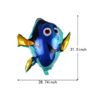 Finding Nemo Party Supplies 5PCS Finding Nemo Foil Balloons for Kids Birthday Baby Shower Decorations