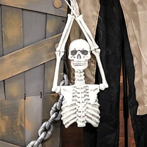 Haunted Hill Farm 5.25 ft. Life-Size Standing Grave Keeper with Red LED Eyes, Haunting Sound Effects, Lightweight and Battery-Operated