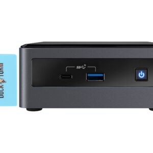 Intel NUC Kit Home & Business Mini Desktop Black i5-10210U 4-Core, 8GB RAM, 512GB SATA SSD, UHD, WiFi, Bluetooth, 1xHDMI, SD Card, Win 10 Pro with Hub