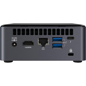 Intel NUC Kit Home & Business Mini Desktop Black i5-10210U 4-Core, 8GB RAM, 512GB SATA SSD, UHD, WiFi, Bluetooth, 1xHDMI, SD Card, Win 10 Pro with Hub