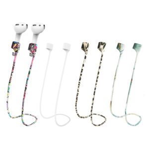 multaich magnetic anti-lost lanyard for airpods earphone,colorful soft silicone sports straps, neck rope cord