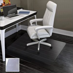 sharewin office chair mat for hard wood floors - 30"x48" heavy duty anti-slip hardwood floor protector rug - easy clean