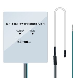 power return alarm, briidea utility power back on alert for generator, loud siren with led indicator