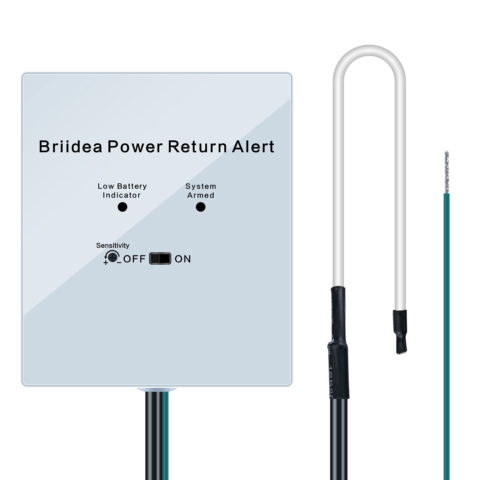 Power Return Alarm, Briidea Utility Power Back on Alert for Generator, Loud Siren with LED Indicator