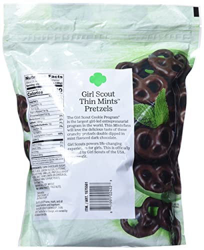 Girl Scout Thin Mints Pretzels 100% Real Dark Chocolate, 26 Oz