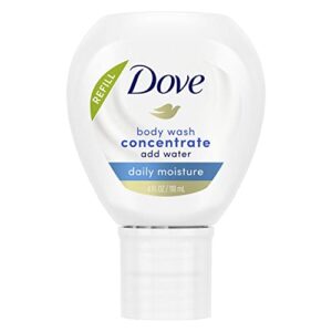 dove concentrate refill for instantly soft skin and lasting nourishment daily moisture refill for use with dove reusable bottle 4 fl oz