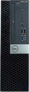 dell optiplex 7060 sff desktop i5-8500 up to 4.10ghz 16gb ddr4 256gb nvme m.2 ssd wireless keyboard mouse built in wifi & bt dual monitor support win10 pro (renewed)