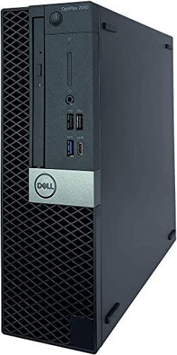 Dell Optiplex 7060 SFF Desktop i5-8500 UP to 4.10GHz 16GB DDR4 256GB NVMe M.2 SSD Wireless Keyboard Mouse Built in WiFi & BT Dual Monitor Support Win10 Pro (Renewed)