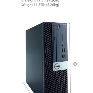 Dell Optiplex 7060 SFF Business Desktop i7-8700 UP to 4.60GHz 32GB DDR4 New 1TB NVMe M.2 SSD Wireless Keyboard Mouse Built in WiFi BT Dual Monitor Support Win10 Pro (Renewed)