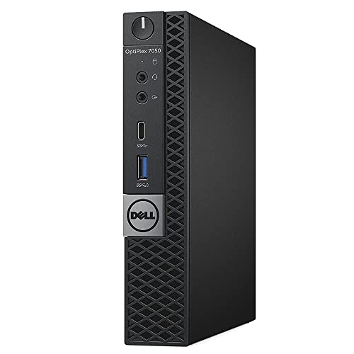 Dell Optiplex 7050 Micro Business Desktop i7-6700T UP to 3.60GHz 32GB DDR4 New 1TB NVMe M.2 SSD Wireless Keyboard Mouse WiFi BT HDMI Dual Monitor Support Win10 Pro (Renewed)