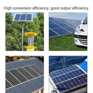 40W 18V IP65 Monocrystalline Solar & Wind Power Solar Panels Silicon Flexible Solar Panel with 20A Solar Charge Controller for Outdoor BikingMountaineeringHiking