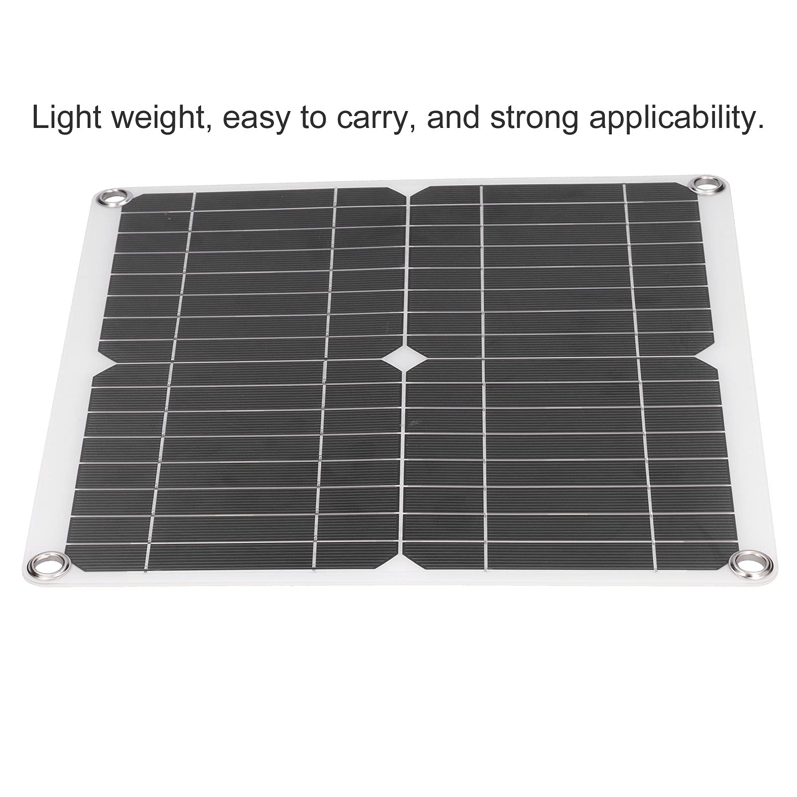 40W 18V IP65 Monocrystalline Solar & Wind Power Solar Panels Silicon Flexible Solar Panel with 20A Solar Charge Controller for Outdoor BikingMountaineeringHiking