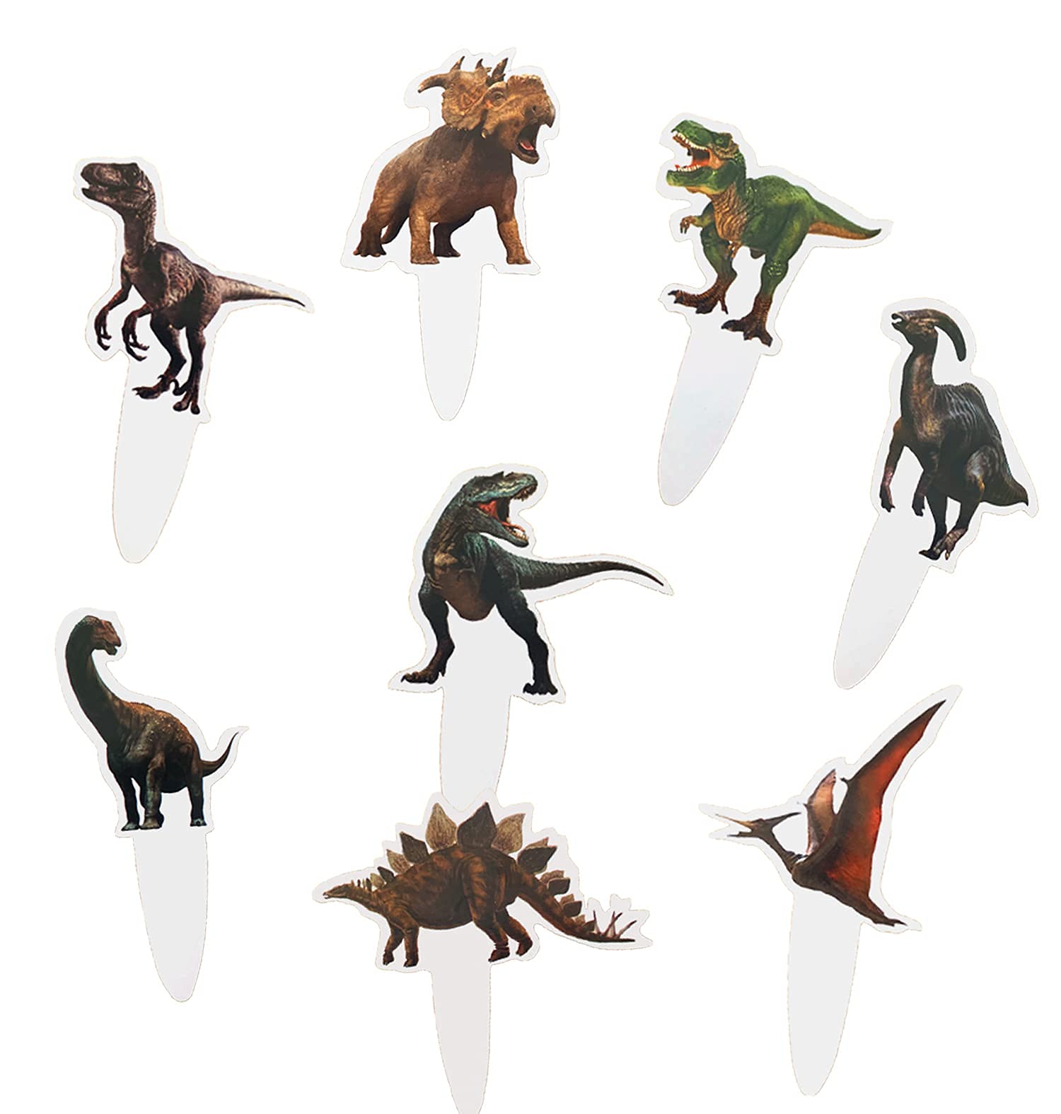 Dinosaur Cupcake Toppers and Wrappers 48 pcs Jurassic Park Cupcake Toppers for Dinosaur Themed Birthday Party