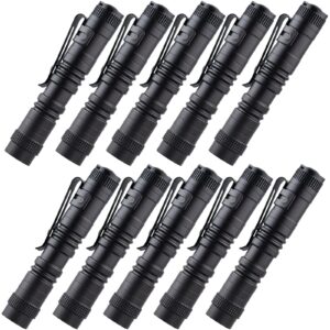 beieverluck 10 pack small mini led flashlight handheld pen light flashlight tactical pocket torch penlight with clip led pen flashlight for camping outdoor emergency inspection